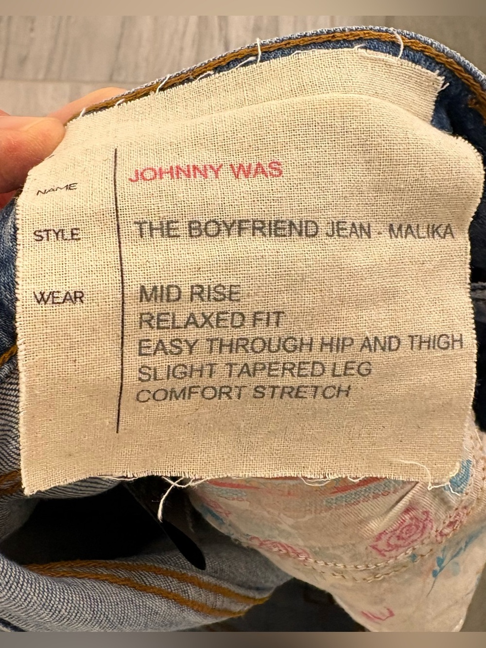 Johnny Was THE BOYFRIEND JEAN - Picture 13 of 16